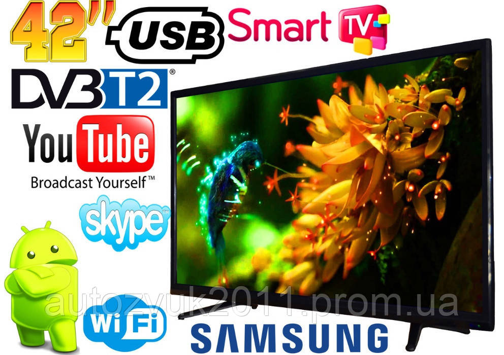 Новинка! Телевізор Samsung SMART TV Led TV L42 400Zh!! DDR3!!! Android 9!!!