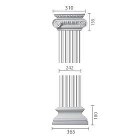 Пілястра з гіпсу, гіпсова пілястра ка-17