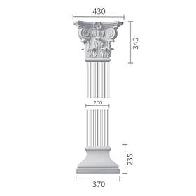 Пілястра з гіпсу, гіпсова пілястра ка-19