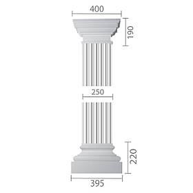 Пілястра з гіпсу, гіпсова пілястра ка-20