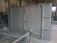 Ворота для металлического гаража 3,8х2,0м, металл 1,2 мм "под ключ"