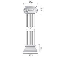 Пилястра из гипса, гипсовая пилястра ка-24