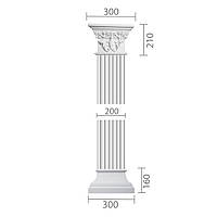 Пилястра из гипса, гипсовая пилястра ка-25