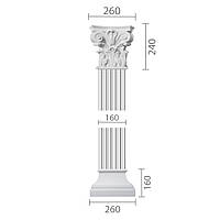 Пилястра из гипса, гипсовая пилястра ка-26