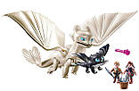 Плеймобіл Денна фурія Playmobil Light Fury with Baby Dragon, фото 4