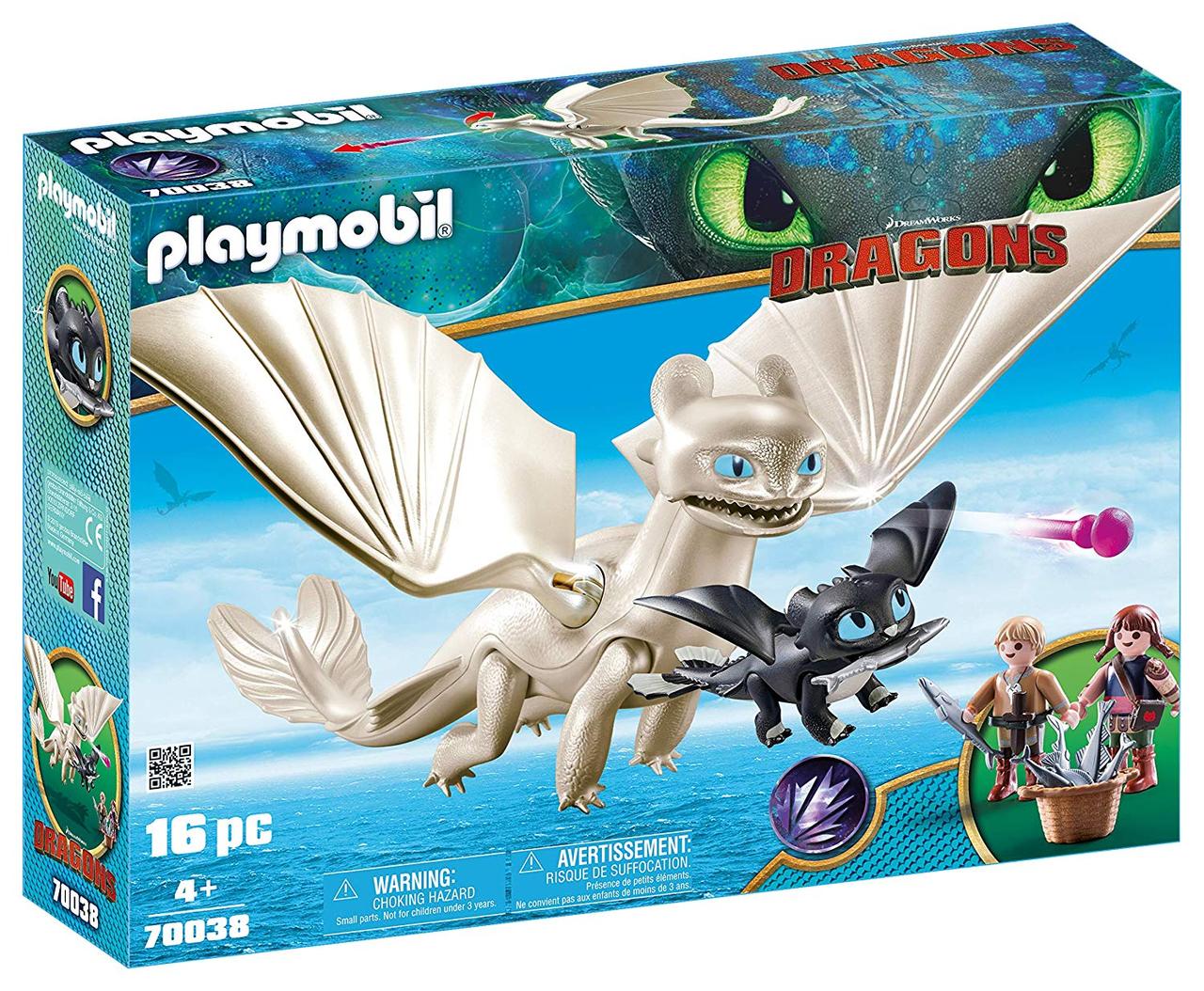 Плеймобіл Денна фурія Playmobil Light Fury with Baby Dragon