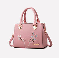 Модная женская сумка Искусственная кожа, Светло-розовый, Средний
