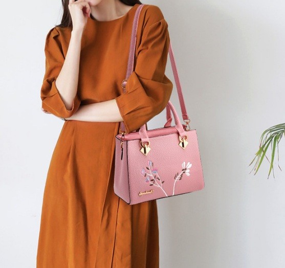 Модная женская сумка Искусственная кожа, Светло-розовый, Средний - фото 3 - id-p983173872
