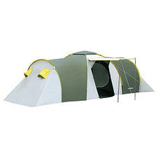 Туристична палатка 6-ти місцева Nadir Pro 6, зелений, клеєні шви, фото 2