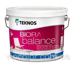 TEKNOS BIORA BALANCE Абсолютно матова фарба для внутрішньої обробки База 1 2,7 л, фото 1