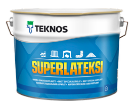 TEKNOS SUPERLATEKSI Матова фарба для стелі База 9 3 л