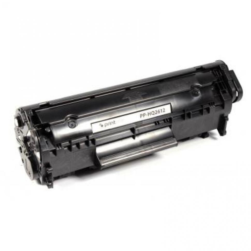 Картридж HP 12A (Q2612A), Black, LJ 1010/1020/1022/3015/3020/3030/3050/3055, PrintPro (PP-HQ2612) - фото 1 - id-p503273549