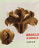 Хвіст короткий "рожки" на крабі блонд омбре 6454А -LG26T613A, фото 8