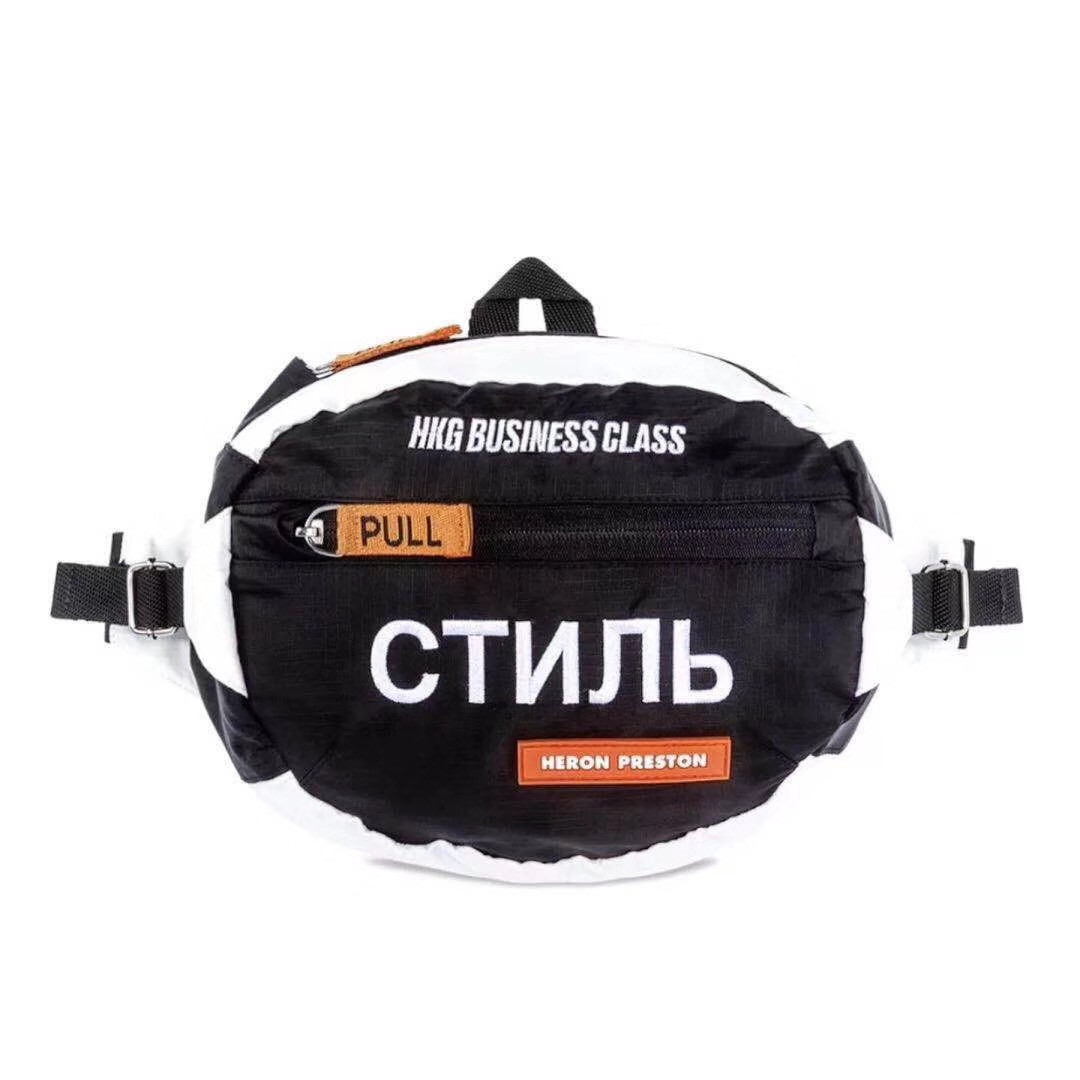 Бананка Heron Preston Стиль White & Black Сrossbody Bag Unisex - RI1111A1