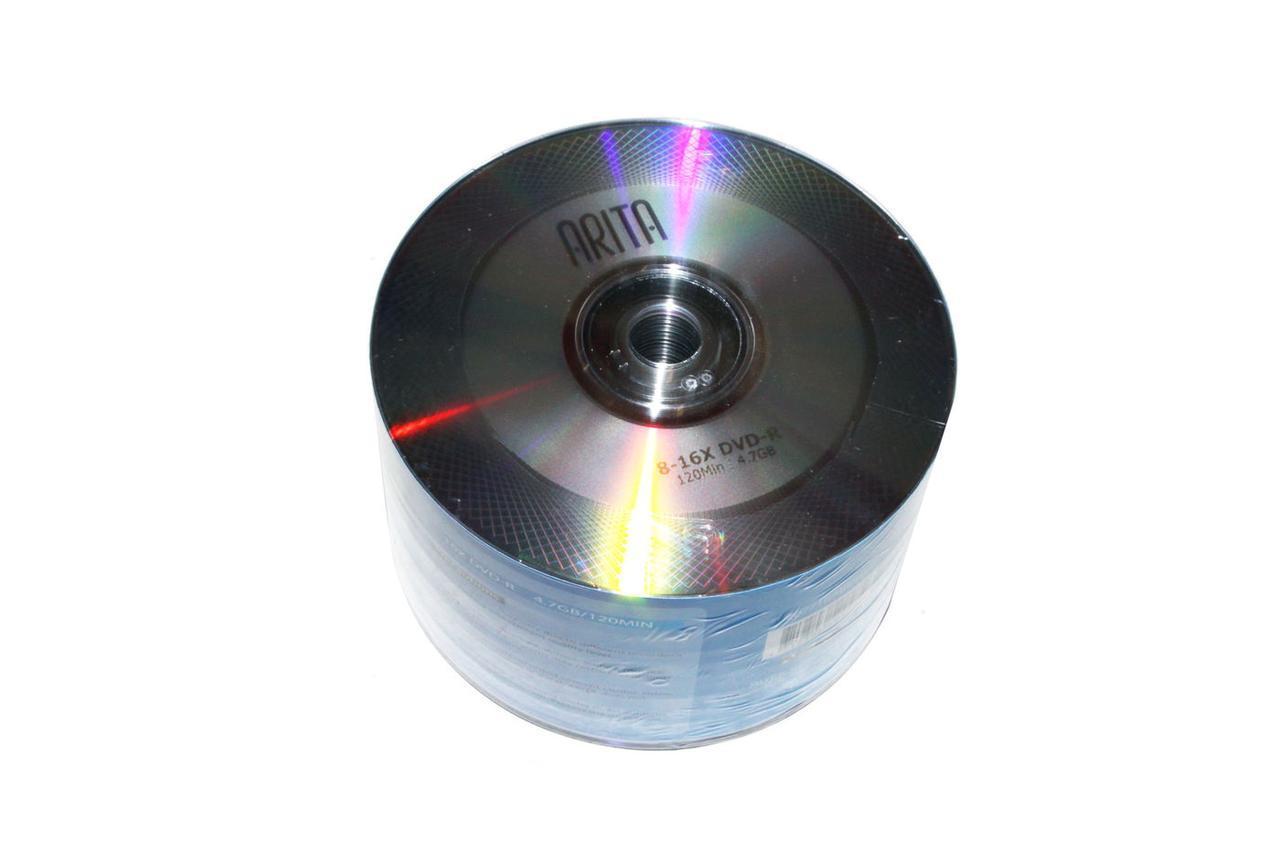 Диски DVD-R 50 шт. Arita, 4.7Gb, 16x, Bulk Box - фото 1 - id-p939534095