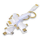 Універсальний USB-кабель 3 в 1 USB-Lightning-MicroUSB-Type C під нанесення логотипу (UC07), фото 5