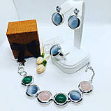 Комплект прикрас зі срібла Ідеал, фото 2