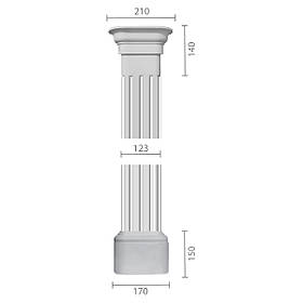 Пілястра з гіпсу, гіпсова пілястра ка-83