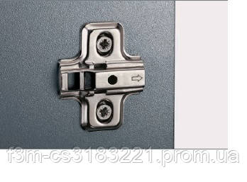 Петля Titus S-type Clip-On: Монтажна планка H=0 мм, Made in Slovenia (код1633)