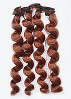 Волосся лялькові "Спіралькі" — Мідь, No350, 15 см/1м, термонейлон