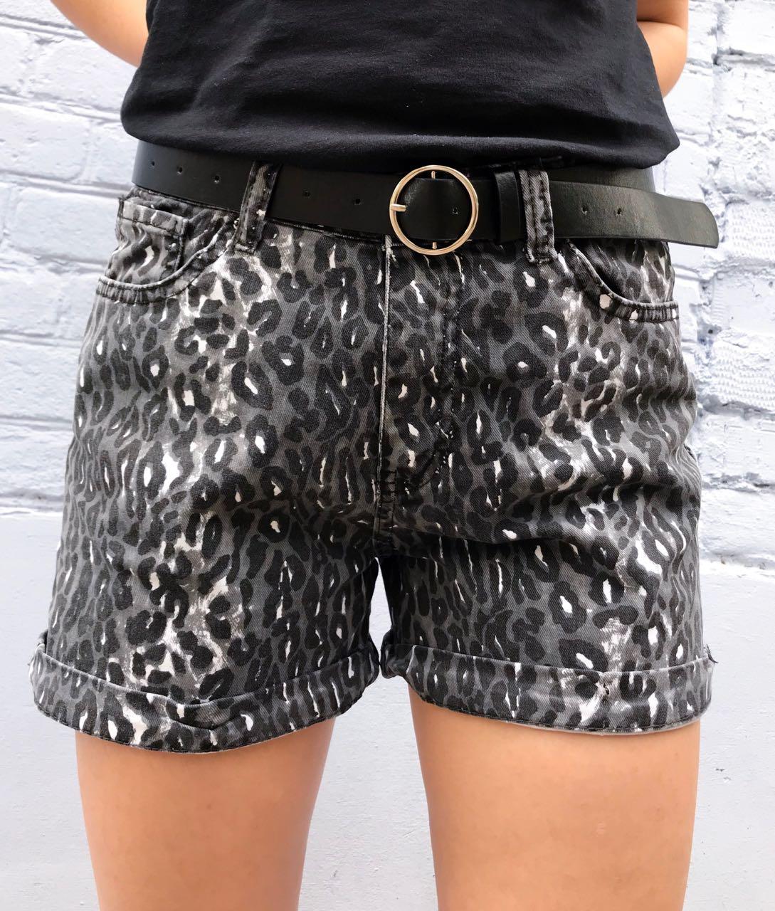 Шорти жіночі джинсові чорні (лео), фото 1