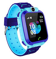 S12 дитячий розумний годинник з GPS (blue) — Захист IP67
