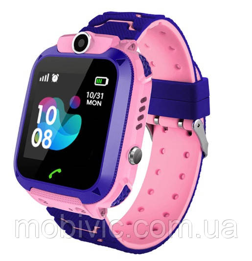 S12 дитячий розумний годинник з GPS (pink) — Захист IP67