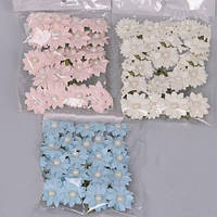 Бутон'єрка ромашка 20 шт. паперові квіти на дроті