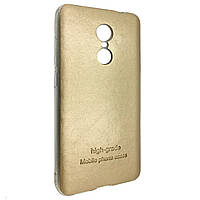 Чохол-накладка DK-Case силікон шкіряна наклейка для Xiaomi Note 4X (gold)