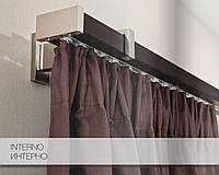 Карниз Mardom дерево-металл Интерно коричневый одинарный 25/55 мм 240 см