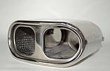 Насадка на глушник 0027 BMW d-2,35'x2 неіржавка сталь, фото 3