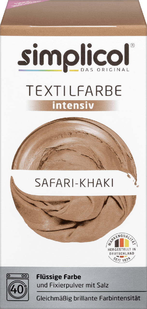 Текстильна фарба Simplicol Intensiv Safari-Khaki, 150 мл + 400 г
