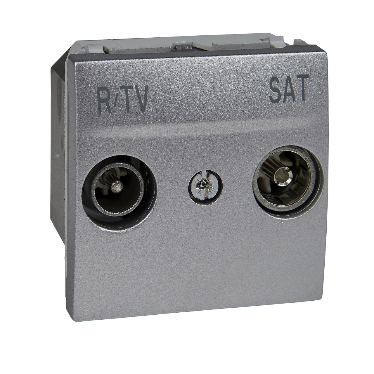 MGU3.454.30 Розетка TV-R/SAT 2-мод алюміній Unica Schneider Electric