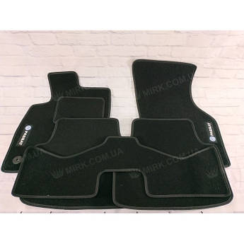 Преміум килимки в салон автомобіля текстильний Volkswagen Passat B8 2014-2019 (5шт) Beltex чорний premium