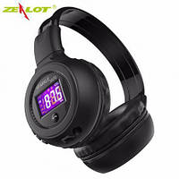 Беспроводные Bluetooth наушники ZEALOT B570 Hi-Fi Стерео С ЖК-Экраном Fm-радио Micro-SD (черные)