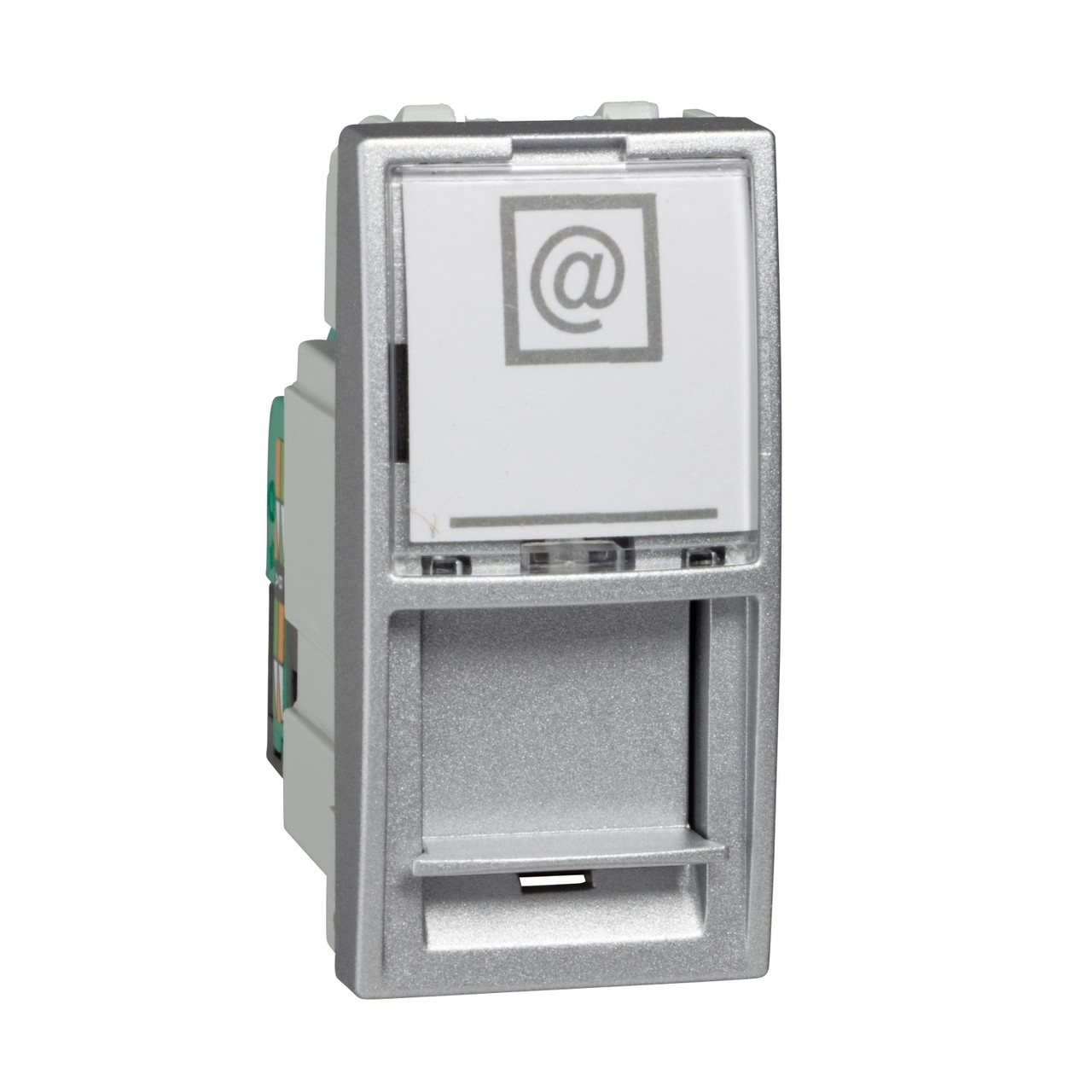 MGU3.410.30 Розетка комп'ютерна RJ45 кат.5e UTP неекранов. 1мод, алюміній Unica Schneider Electric