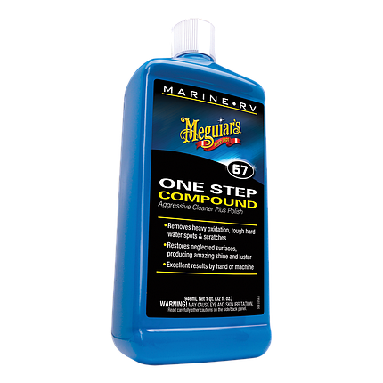 Однокрокова полірувальна паста для човнів - Meguiar's Marine / RV One Step Compound 946 мл (M6732), фото 1