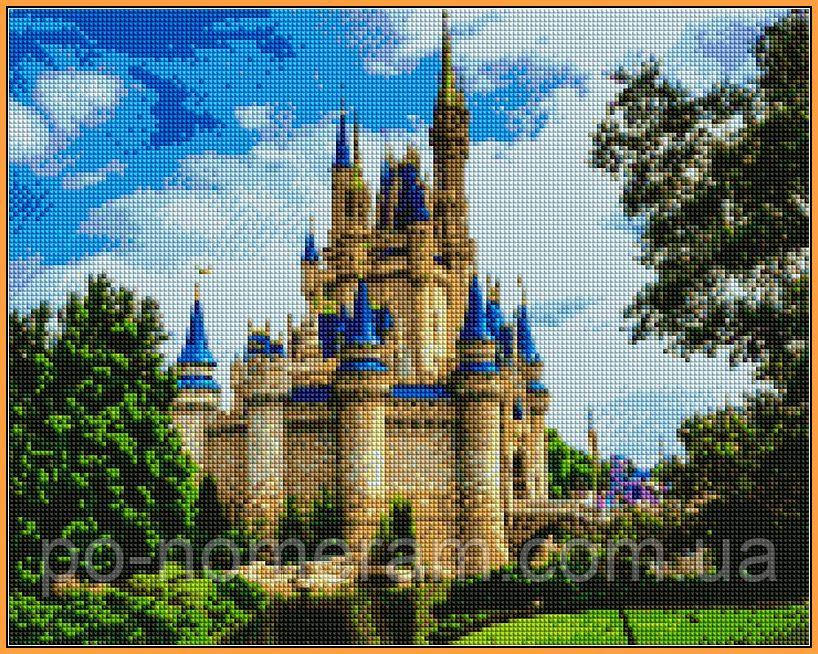 Алмазна мозаїка Babylon Замок Попелюшки (ST1124) 40 х 50 см (На підрамнику), фото 1