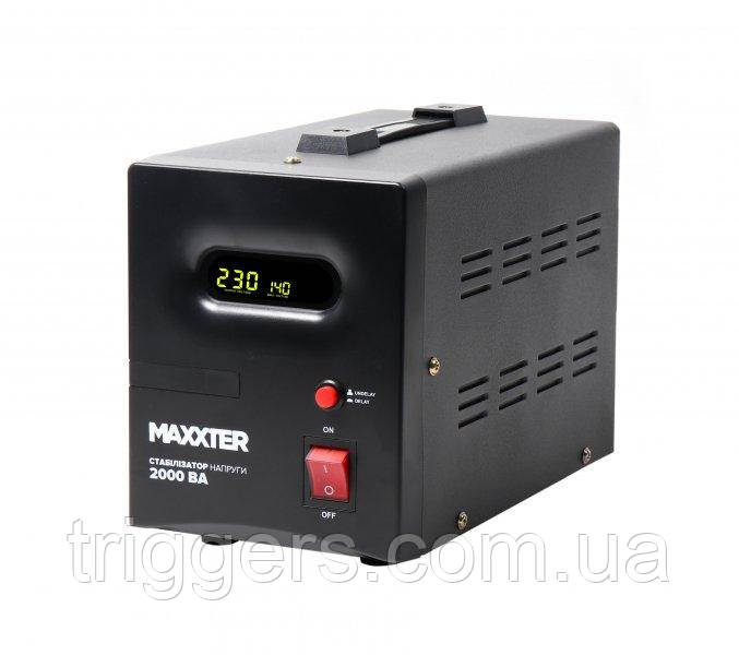 Стабилизатор 2000 ВА, 1.2 кВт, 230 В, регулятор напряжения Maxxter - фото 1 - id-p981322085