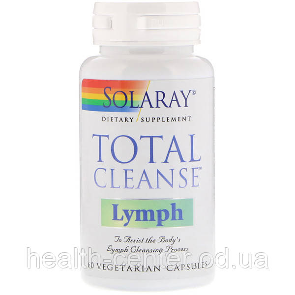 Очищение лимфы Total Cleanse Lymph 60 капс выведение токсинов лишней жидкости Solaray USA - фото 1 - id-p983847663