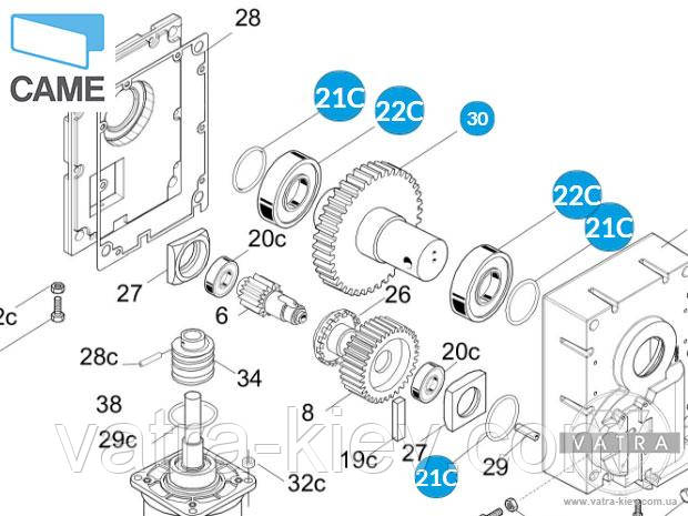 Came GARD 4000 - 119rig050 вал вихідний