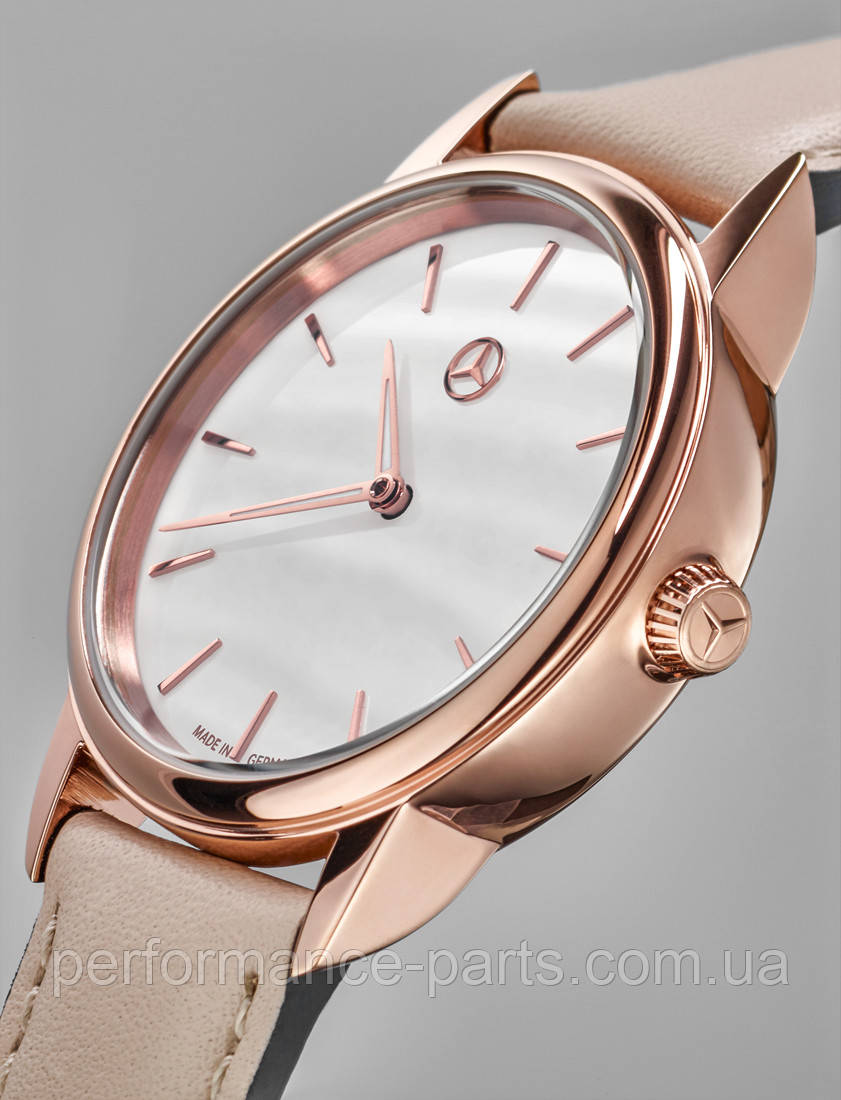 Жіночий наручний годинник Mercedes-Benz Women’s Watch, Basic, pink gold colours / beige B66954184 Оригінал