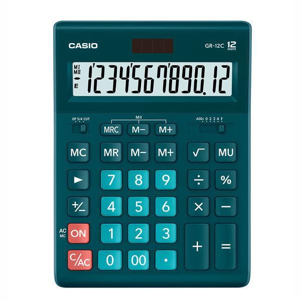 Калькулятор Casio GR-12C-DG-W-EP бухгалтерський 12р., бірюза