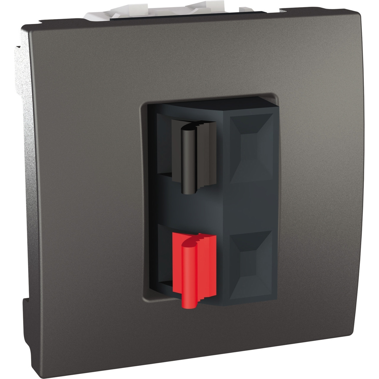 MGU3.486.12 Аудіорозетка двохмодульна графіт Unica Schneider Electric