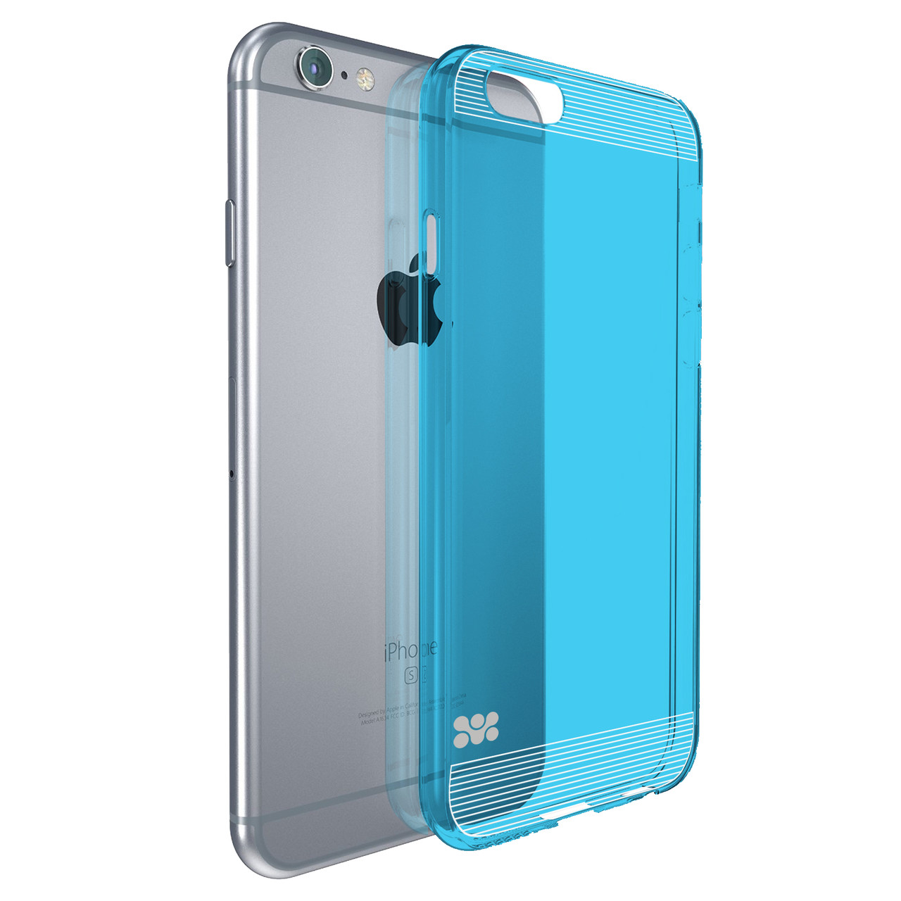 Захисна накладка для iPhone 6 Promate Bare-i6 Blue (bare-i6.blue), фото 1