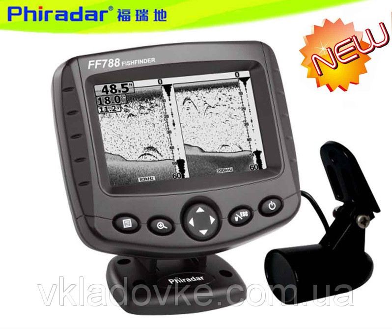 Ехолот Phiradar Fishfinder FF788C Fish finder, фото 1