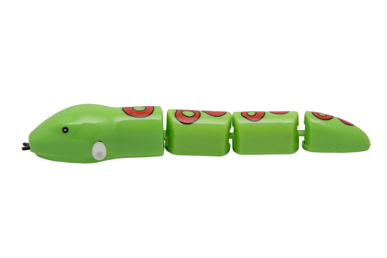 Іграшка заводна - змійка Aohua, 14x2,5x2 см, зелений, пластик (8060A-3-1)