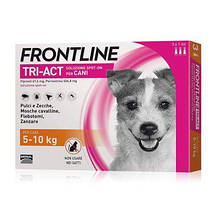 Фронтлайн (Frontline) TRI-ACT краплі на холку для собак вагою 5-10 кг (S) , 1 шт