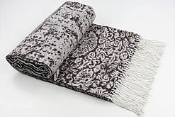 Плед жакардовий Vladi Корсика Ital Lab Design (Владі) Коричневий 140х200 Бавовна 20% Вовна 10% (3001)