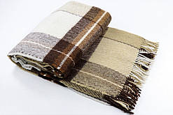 Вовняний плед Vladi Ельф (Владі) Коричневий 140х200 Вовна Нова Зеландії 70% (3031)